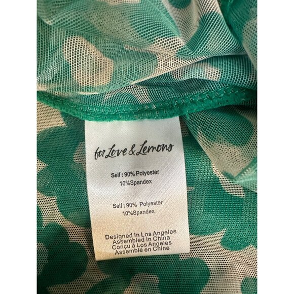 For Love & Lemons Claudia Floral Swim Cover Midi Dress NWT XL - Picture 5 of 7